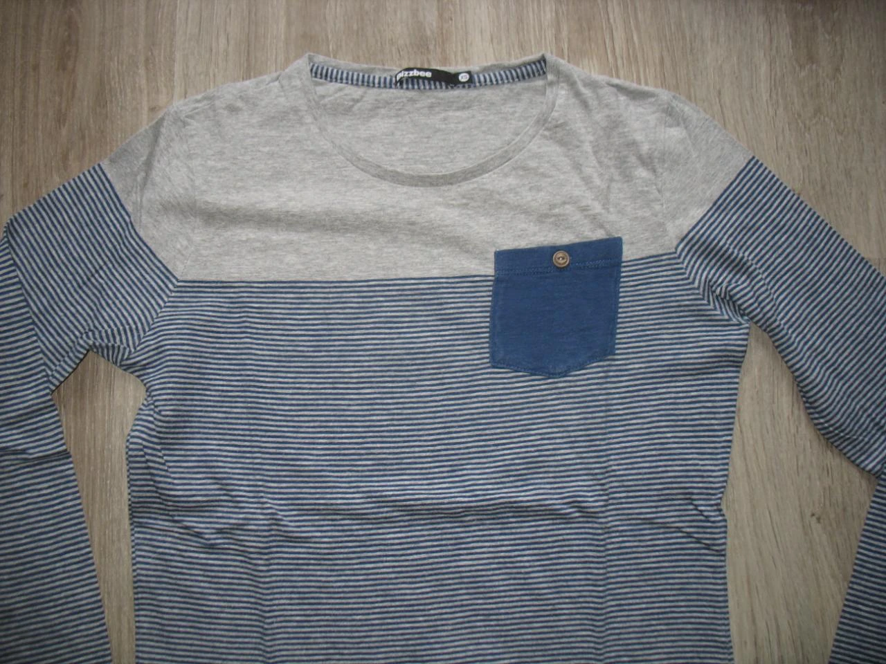 CAMISETA ML LISTRADA AZUL E CINZA - BIZZBEE - TAMANHO XS - n°03 – photo 2